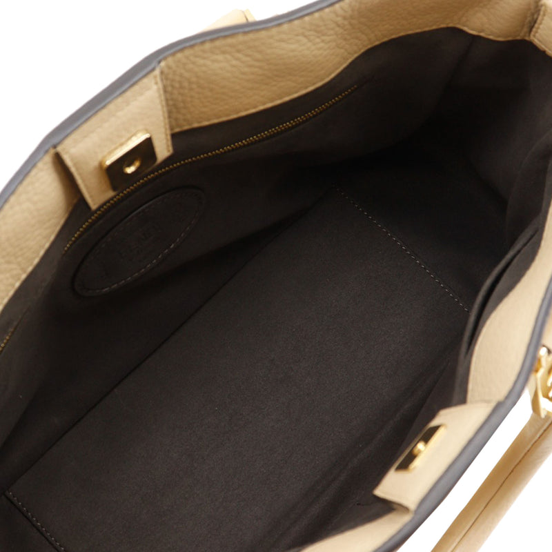 Small Leather Selleria FF Tote - Image 5