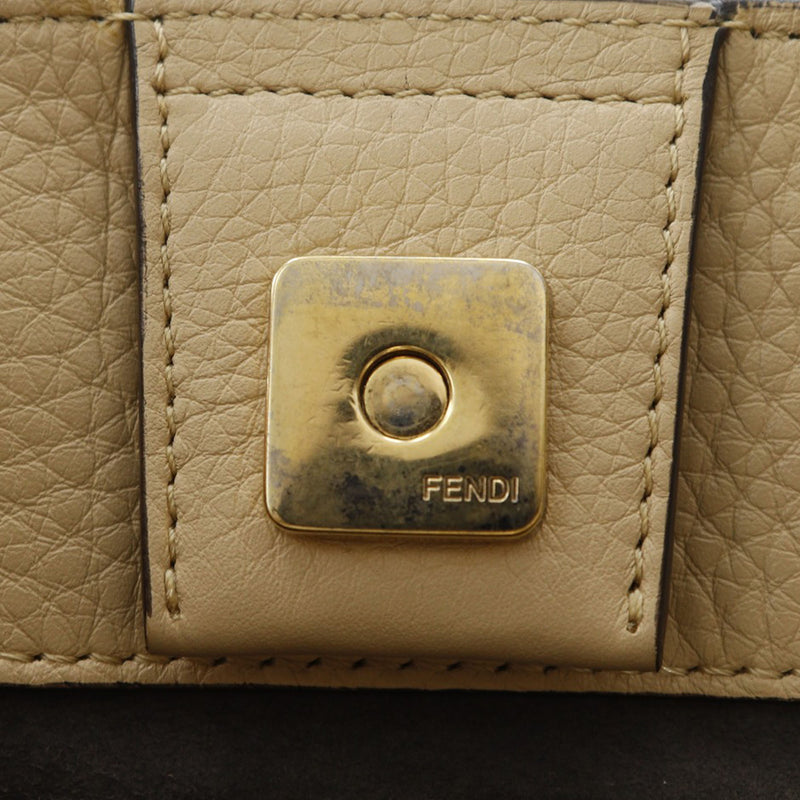 Small Leather Selleria FF Tote - Image 9