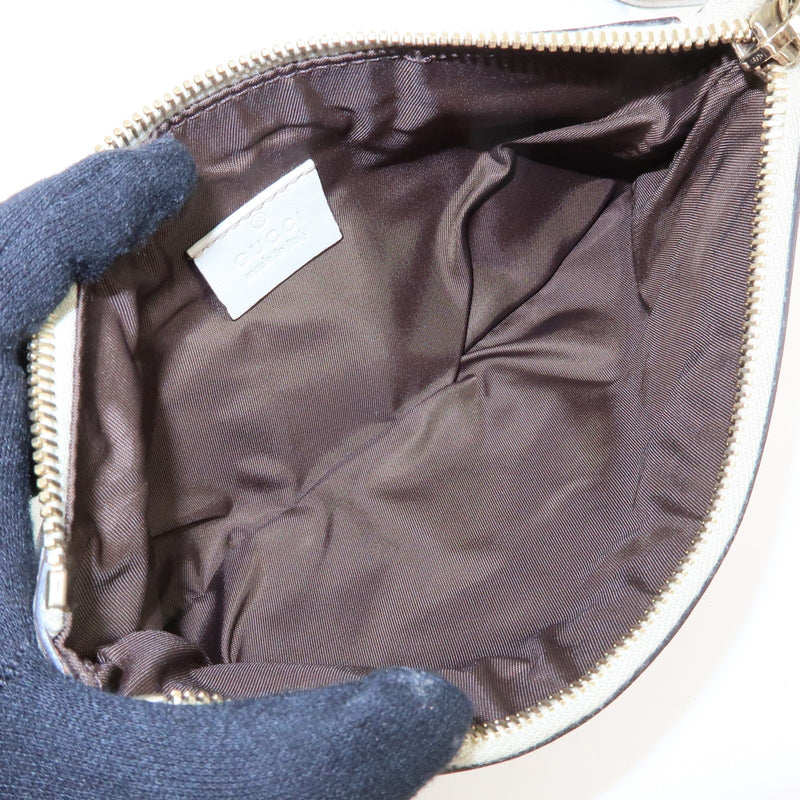 Gucci Heart Wristlet Guccissima Leather Beige Bag