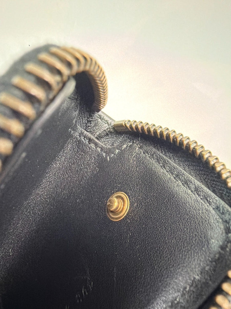 Gucci Gg Marmont Zip Around Matelasse Leather Black Accessory