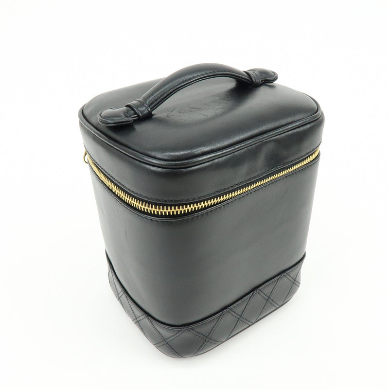Chanel Vanity Leather Black Bag