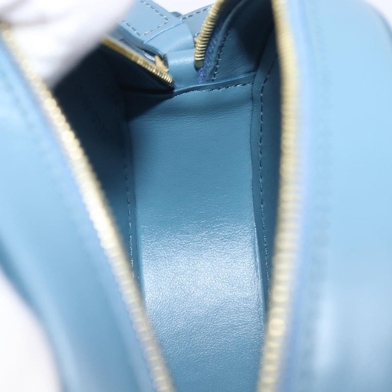 Celine Triomphe Oval Leather Blue Bag