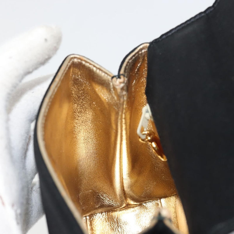 Chanel Vintage Camellia Flap Satin Black Bag