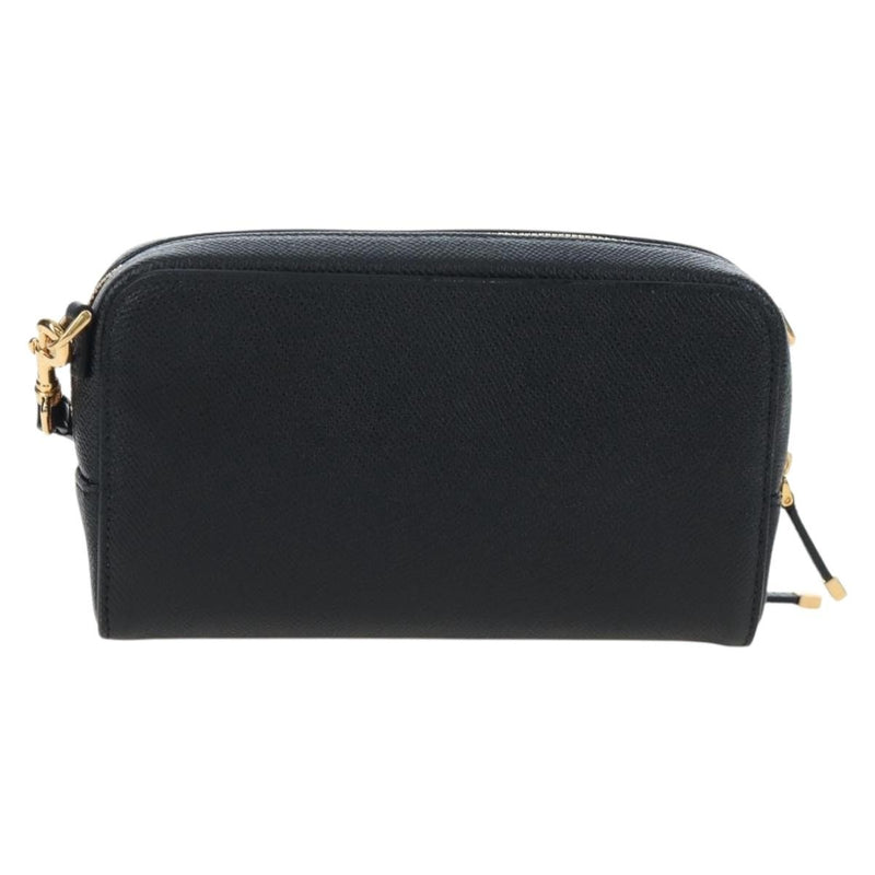 Christian Dior Caro Double Leather Black Bag