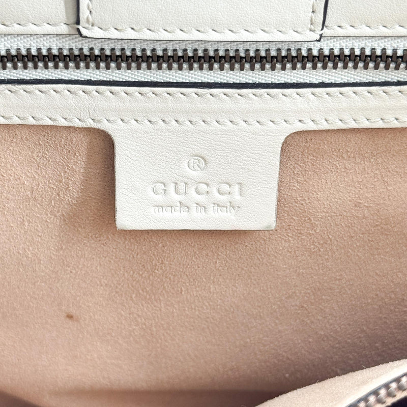 Gucci Gg Marmont Matelasse Leather Beige Calfskin Bag