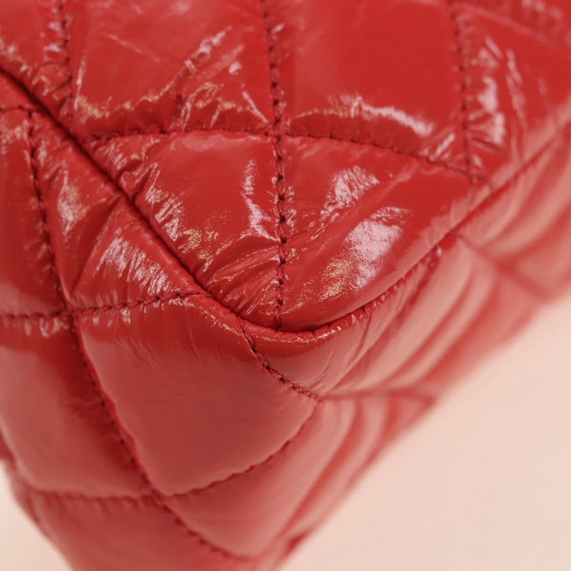 Chanel Wavy Cc Hobo Quilted Crumpled Calfskin Pink Patent_leather