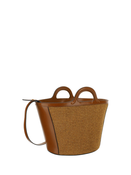 Marni Tropicalia Bucket Bag — Brown Cotton