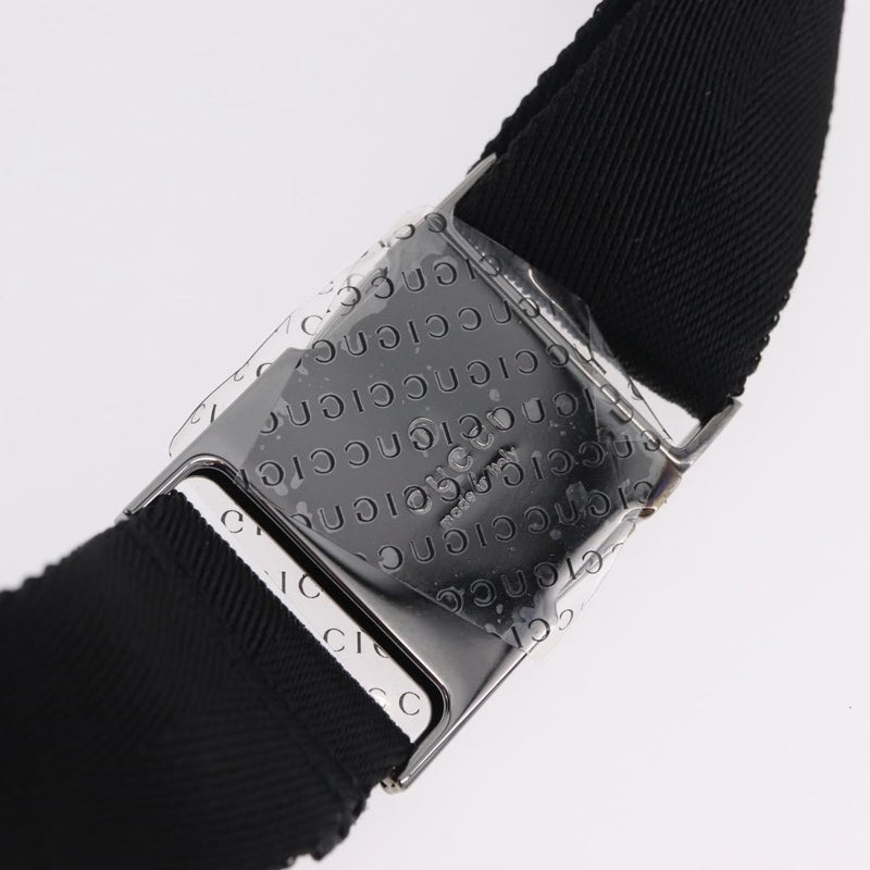 Gucci Buckle Waist Gg Canvas Black Bag