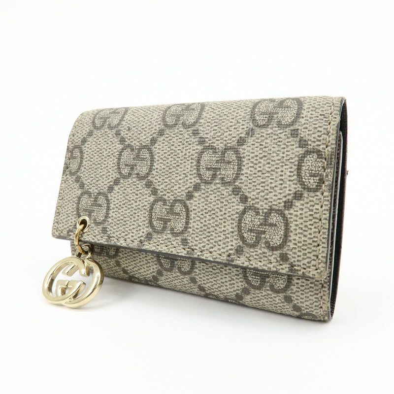 Gucci Interlocking G French Gg Coated Canvas Beige Accessory
