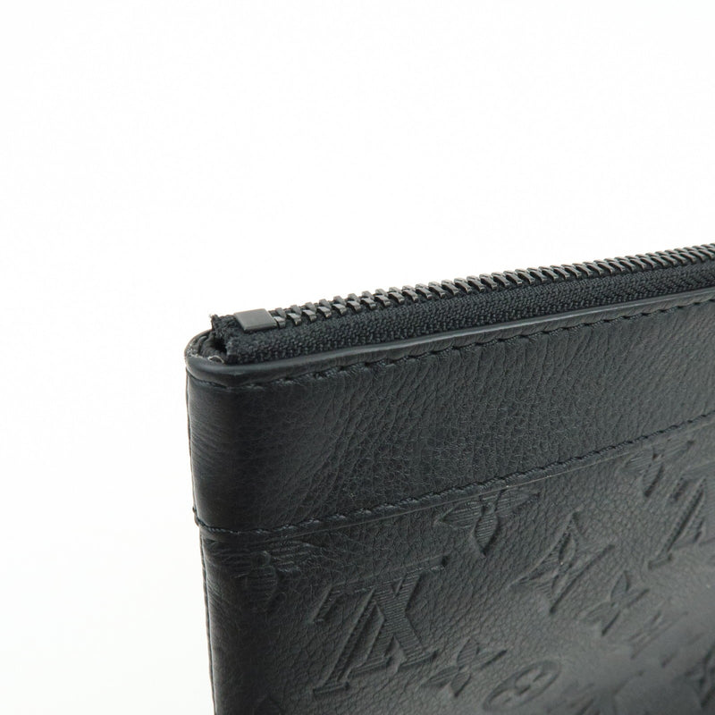 Louis Vuitton Pochette To-Go Monogram Shadow Leather Black Bag
