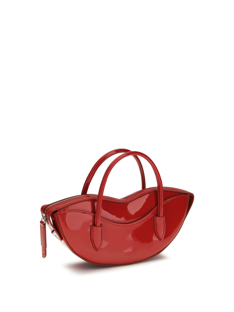 Fiorucci Mini Lips Shoulder Bag — Red Calf Leather Bos Taurus