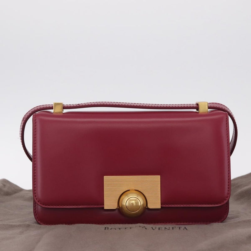 Bottega Veneta Bv Classic Spazzolato Leather Red Bag