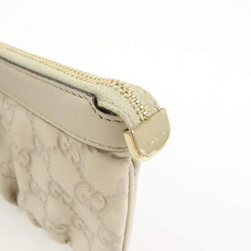 Gucci Heart Wristlet Guccissima Leather Beige Bag
