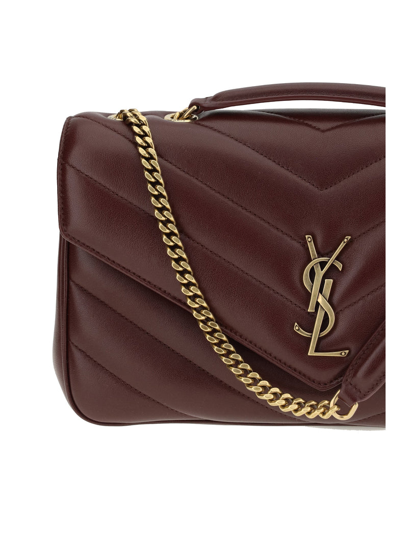 Saint Laurent Loulou Shoulder Bag — Brown Lamb Ovis Aries