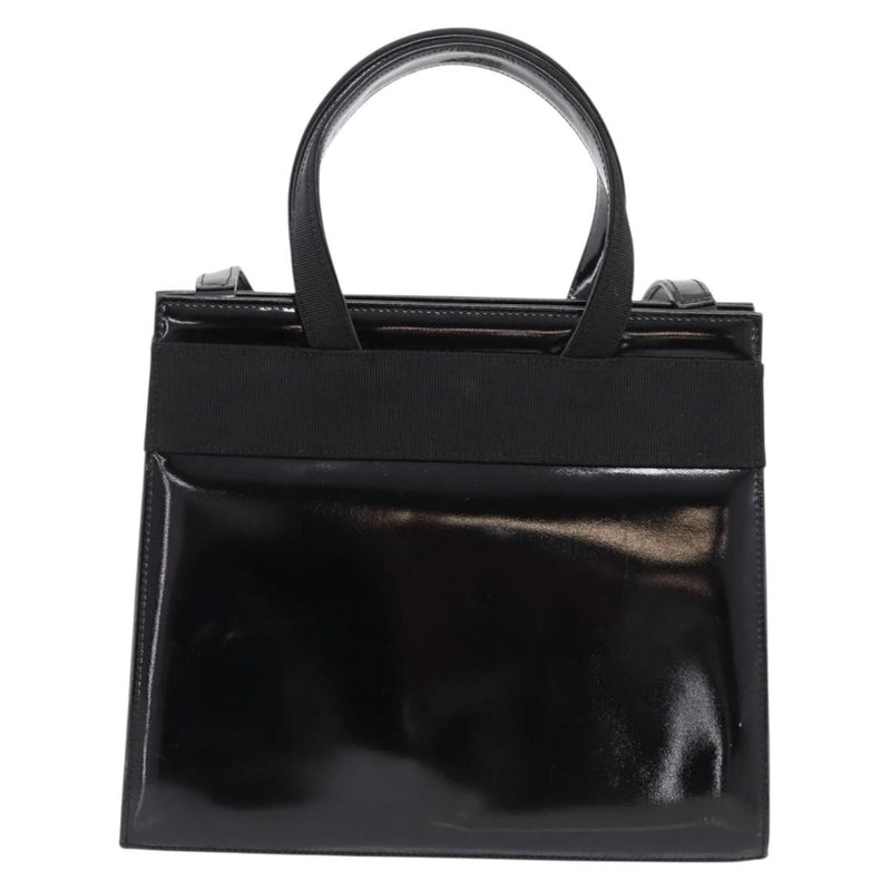 Salvatore Ferragamo Convertible Vara Bow Patent Leather Black Patent_leather Bag