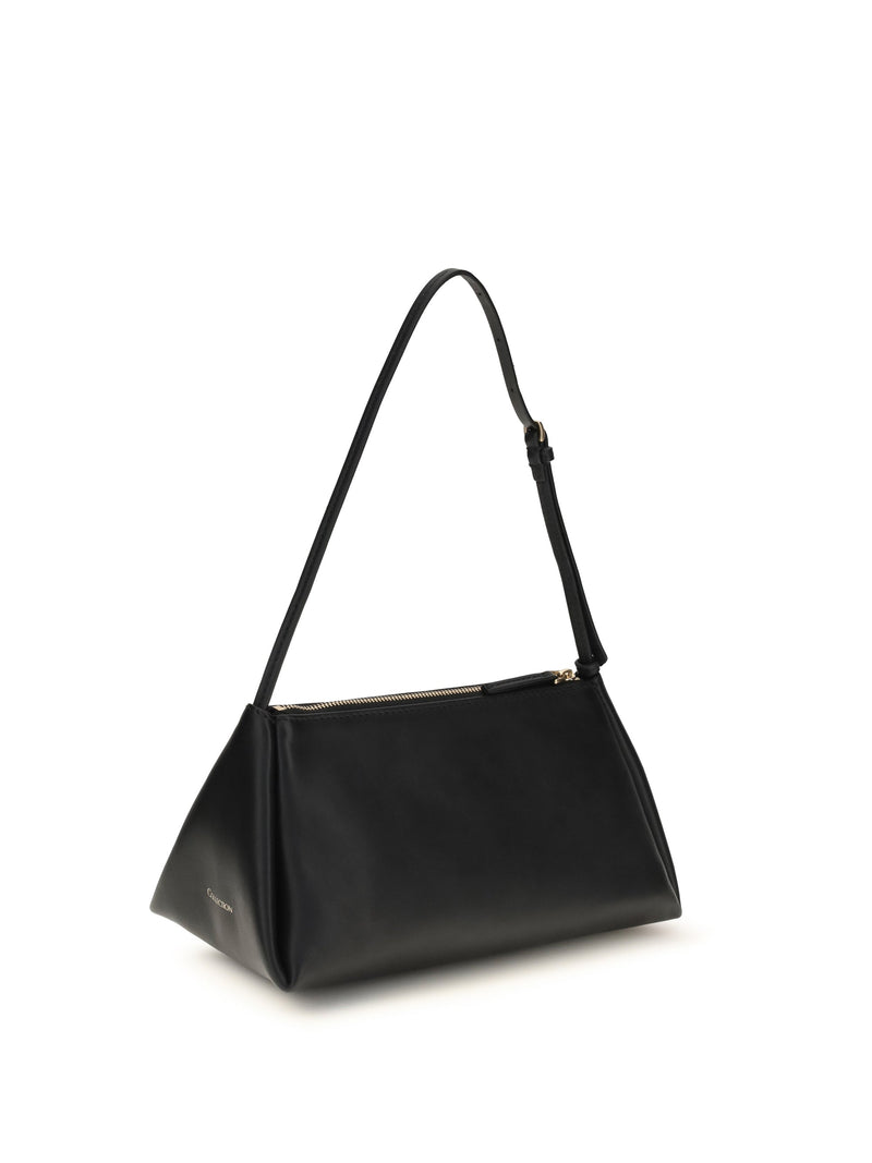 Calvin Klein Shoulder Bag — Black Calf Leather Bos Taurus