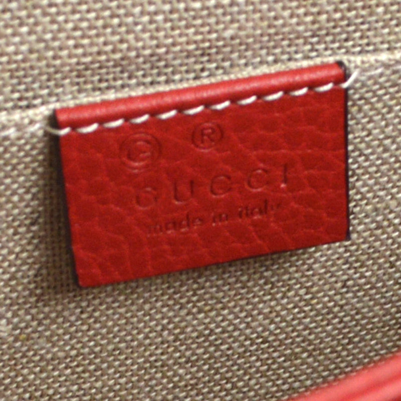 Gucci Interlocking Leather Red Bag