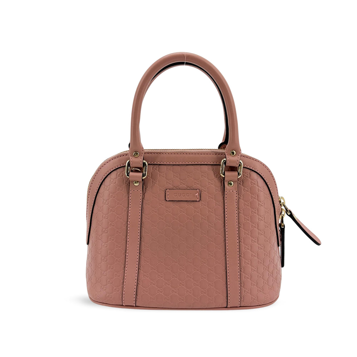 Gucci Convertible Dome Satchel Microguccissima Leather Pink