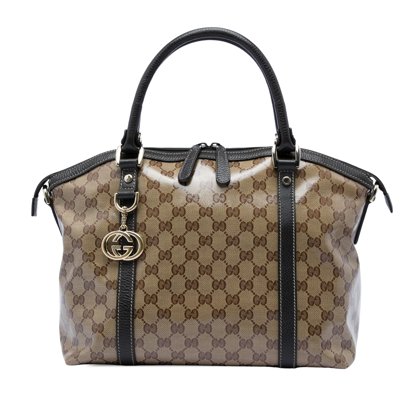 Medium GG Crystal Charm Dome Satchel - Image 1
