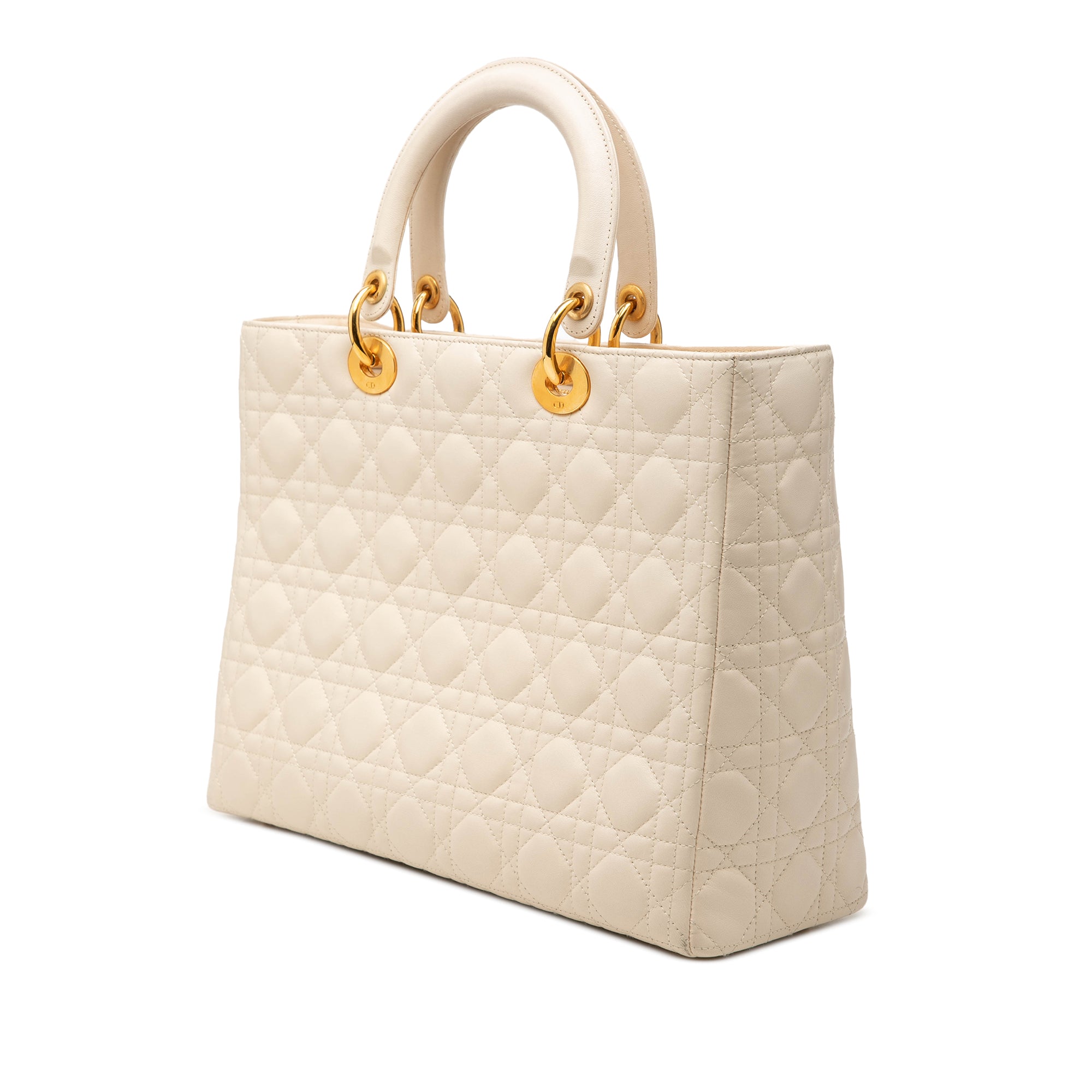 Large Lambskin Cannage Lady Dior - Image 2