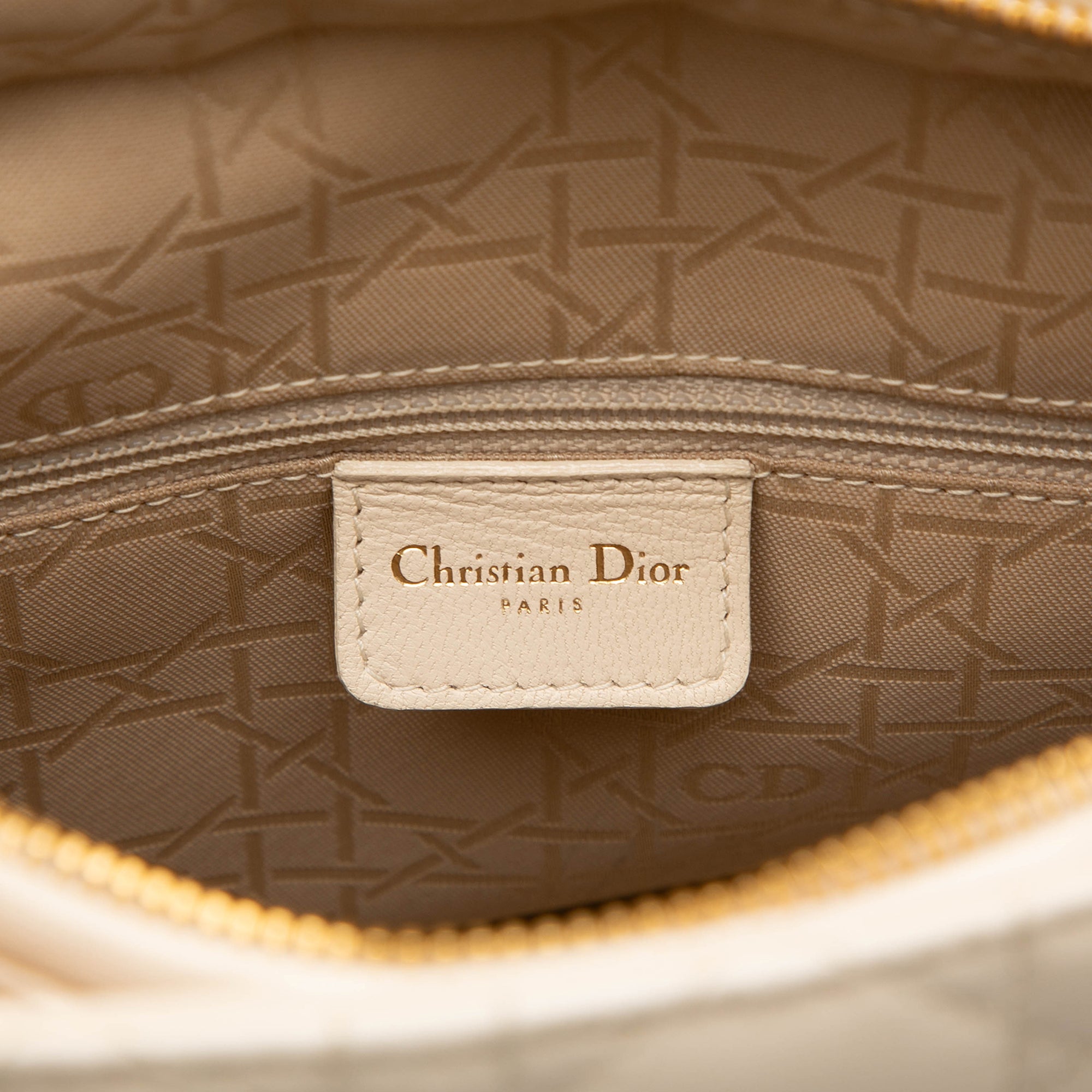 Large Lambskin Cannage Lady Dior - Image 5
