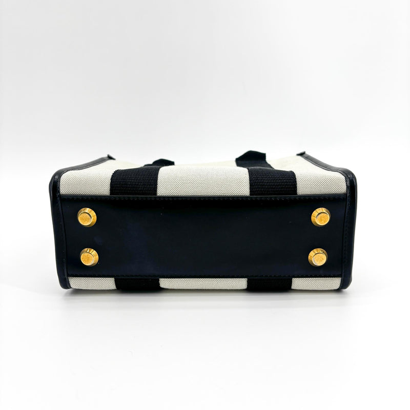 Balenciaga Hardware Canvas Black Bag