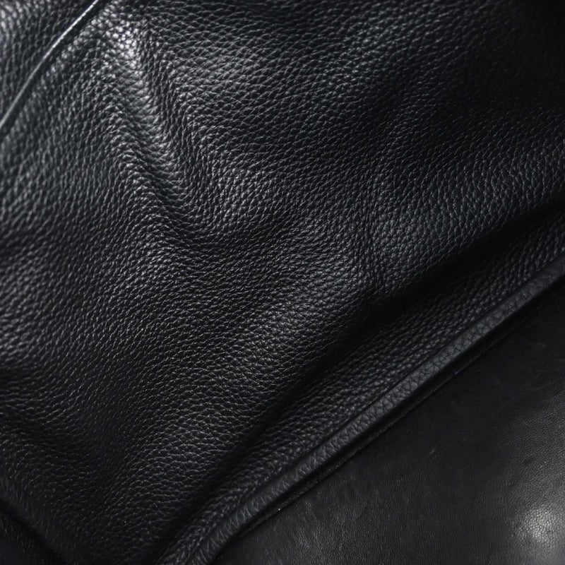 Hermes Lindy Clemence Black Leather Bag