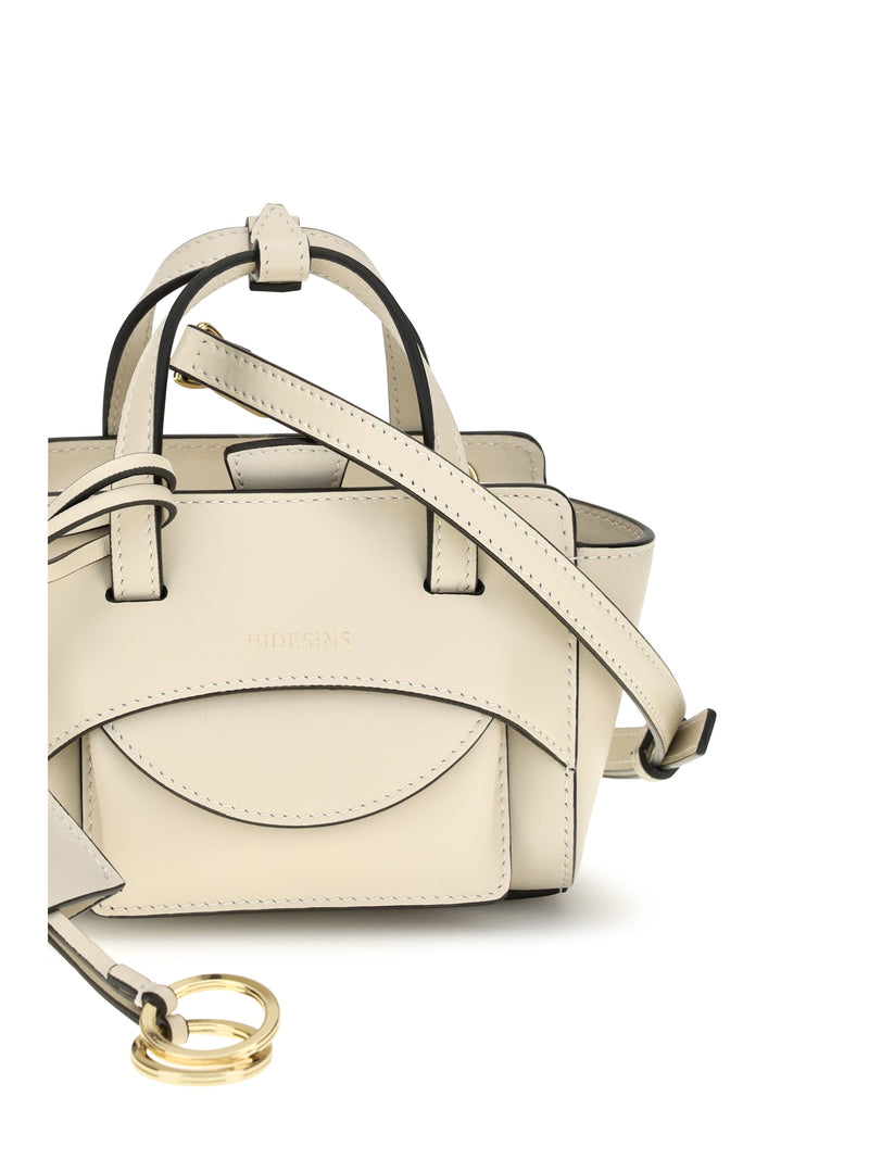 Hidesins Flap Mini Bag — Beige Calf Leather