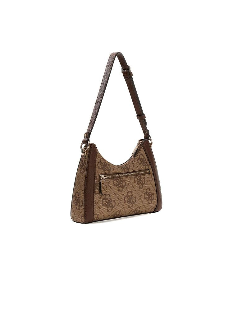 Guess Karnilla Shoulder Bag — Brown Polyurethane