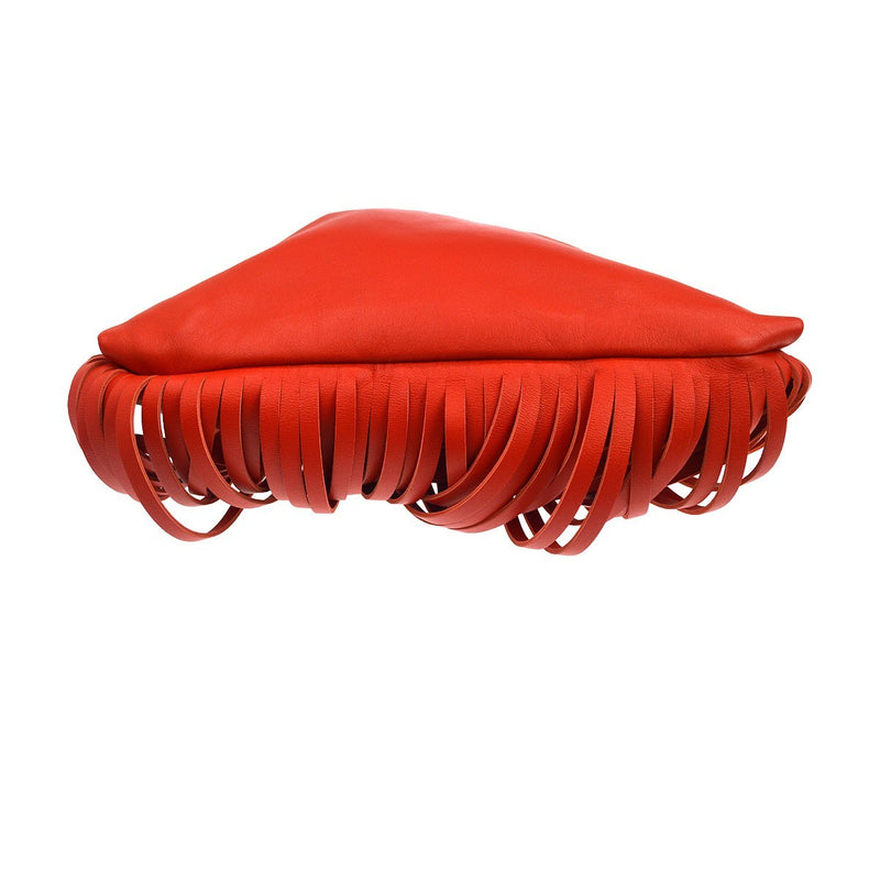 Bottega Veneta The Fringe Leather Red Bag