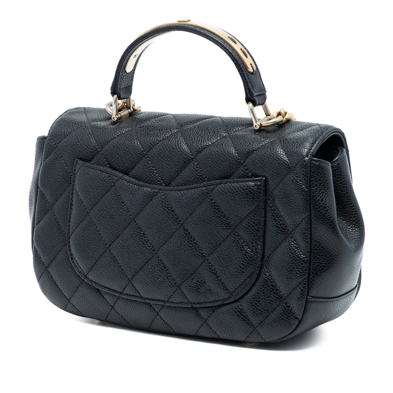 Small Quilted Caviar Carry Around Flap - Image 2