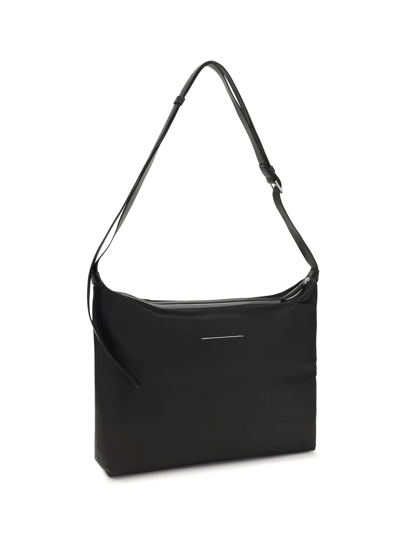 Mm6 Maison Margiela Numeric Crossbody Bag — Black Polyamide