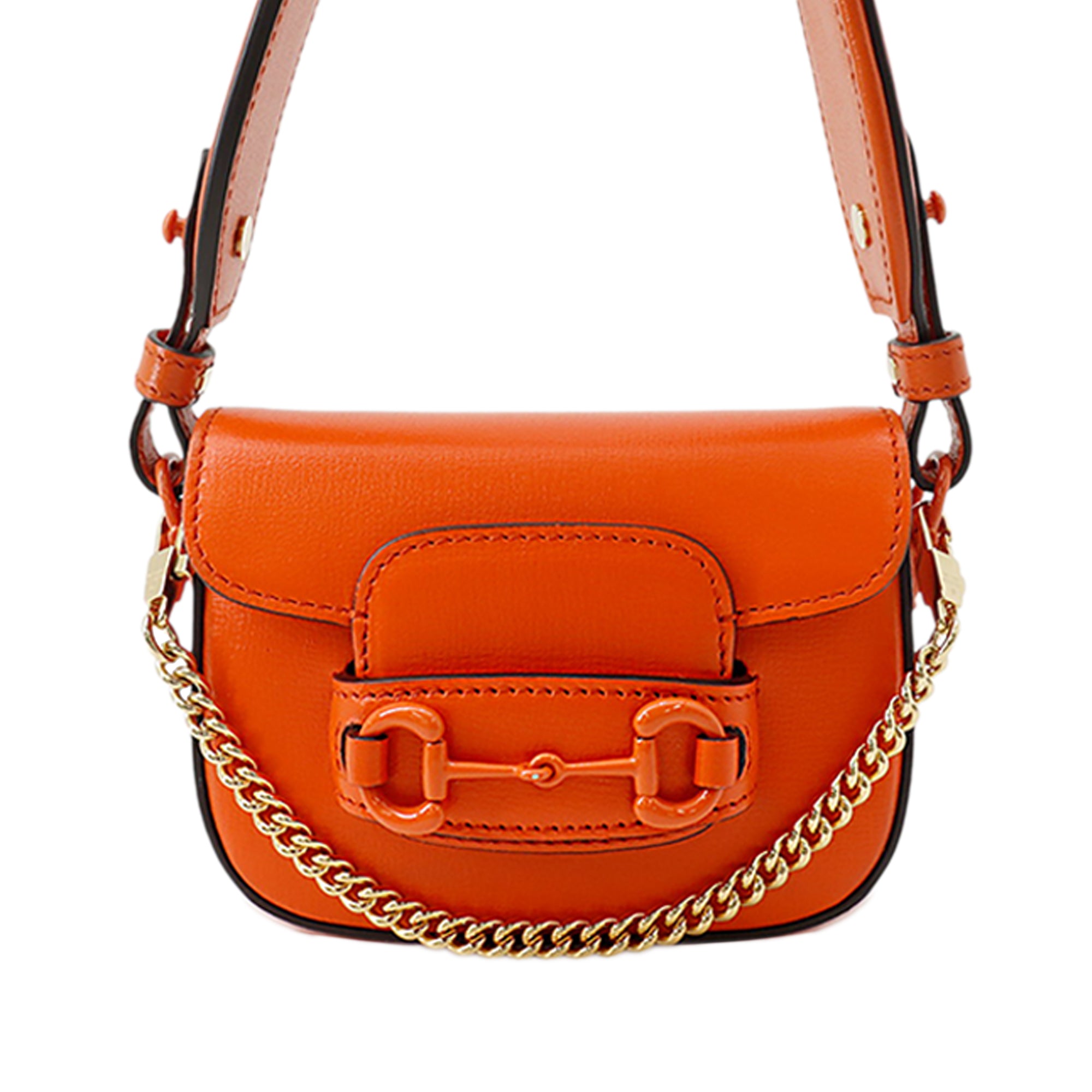 Mini Calfskin Horsebit 1955 Web Satchel - Image 1