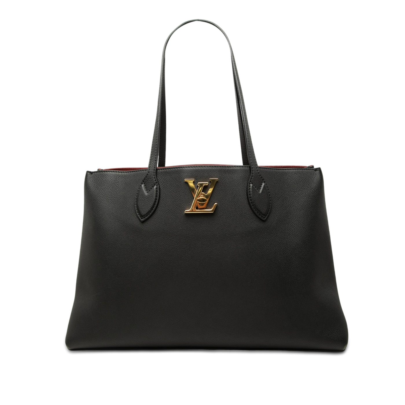 Leather Lockme Shopper Tote - Image 1