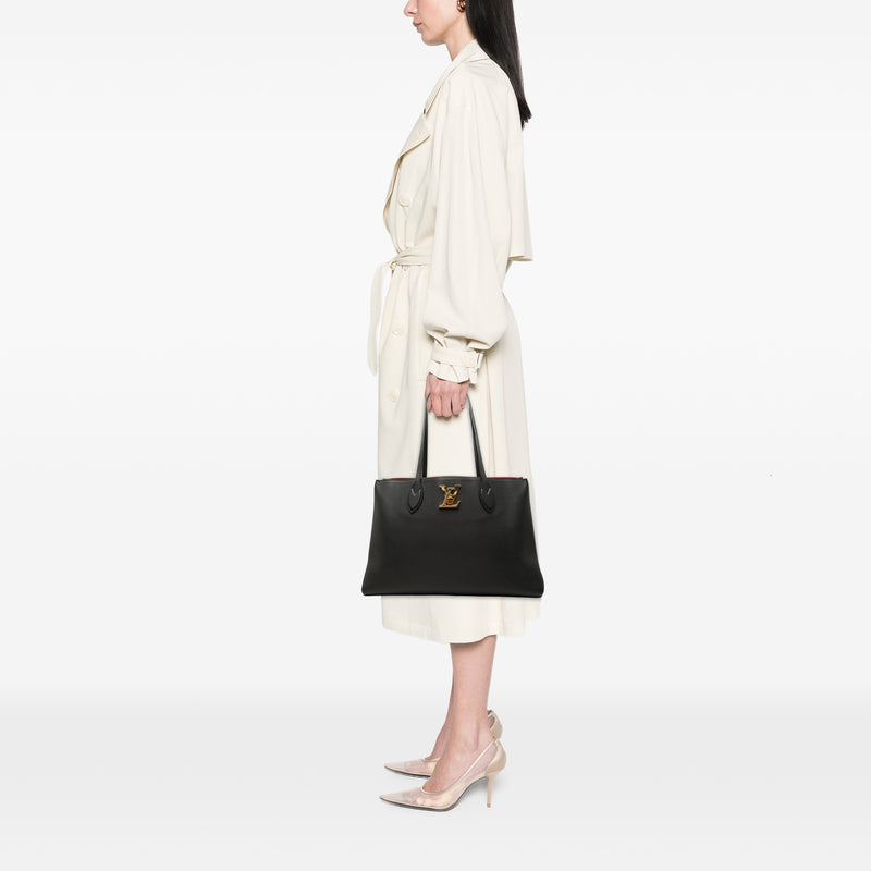 Leather Lockme Shopper Tote - Image 7
