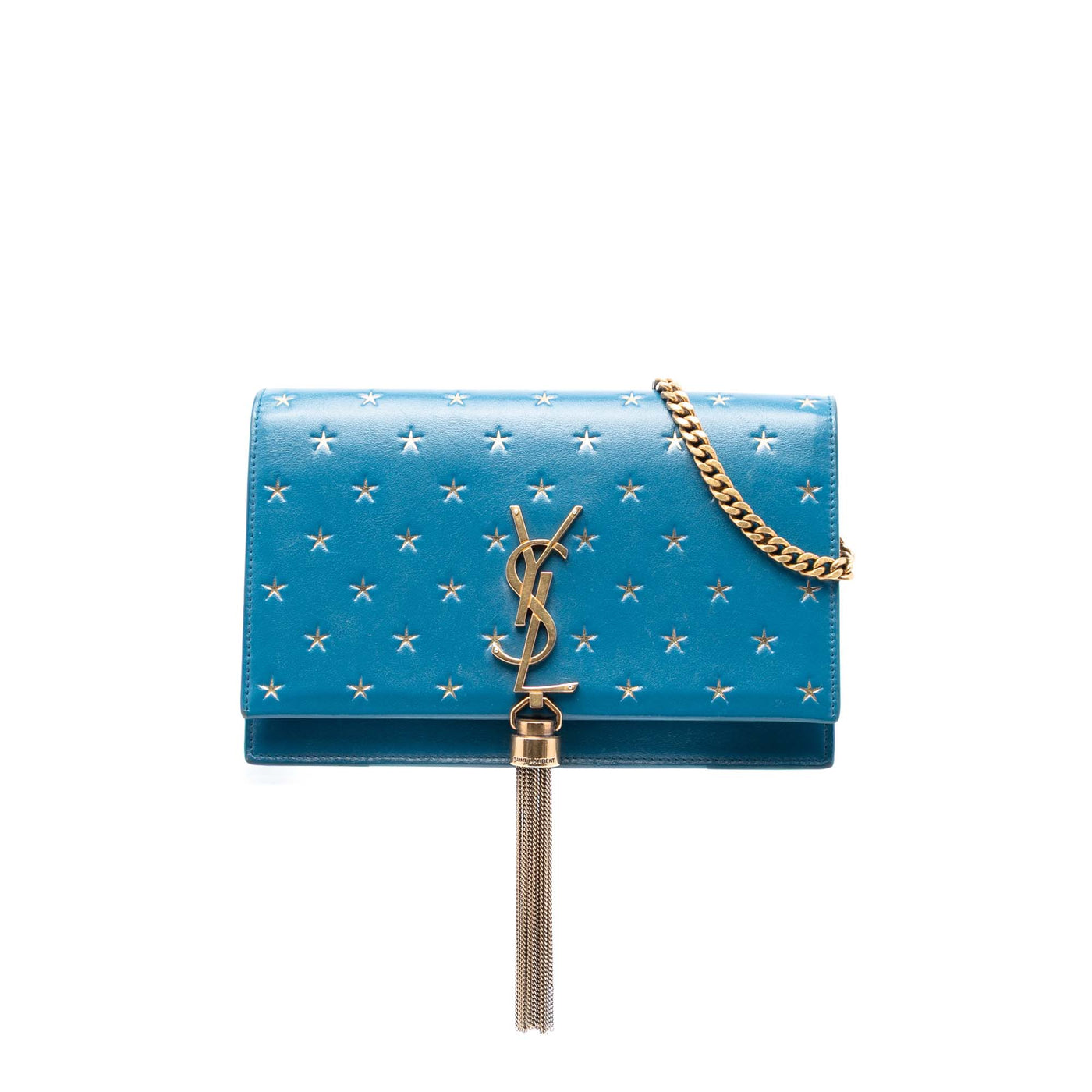 Calfskin Star Print Classic Monogram Kate Tassel Wallet on Chain - Image 1