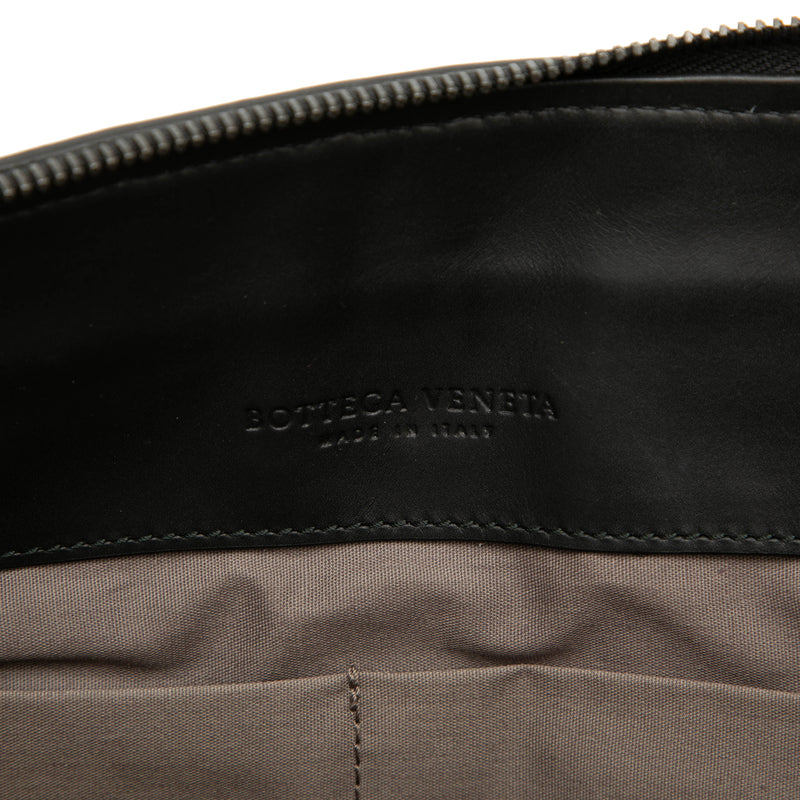 Bicolor Nappa Intrecciato Clutch - Image 5