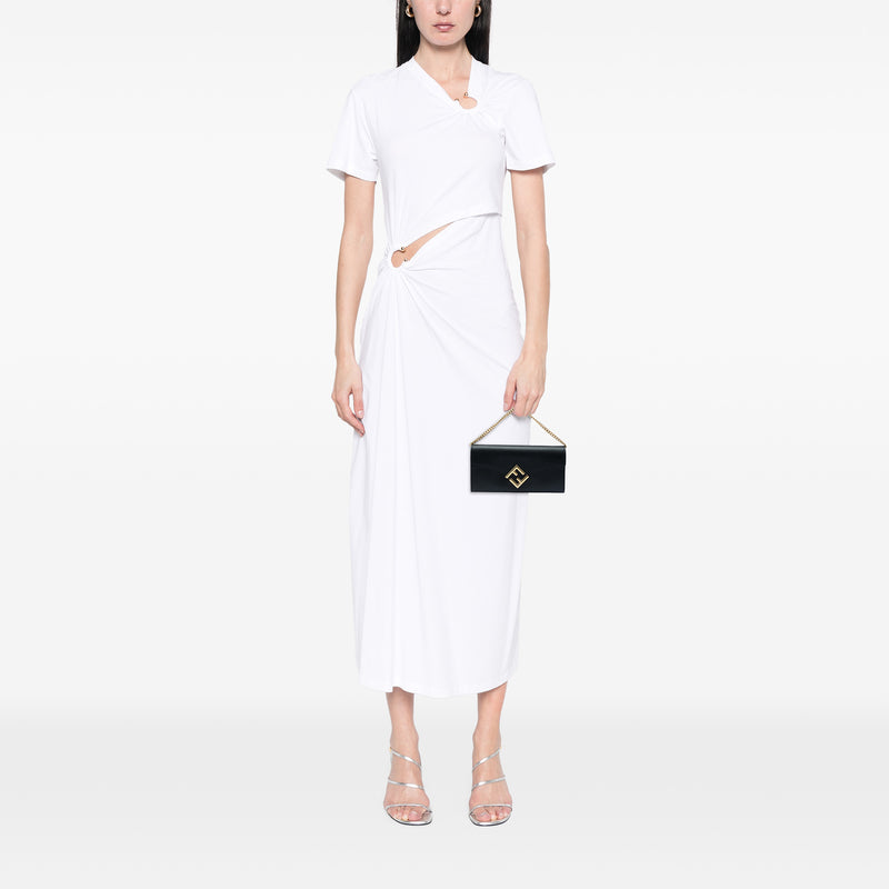 Smooth and Grained Calfskin Vitello King Cruise FF Diamonds Continental Envelope Wallet On Chain - Image 5
