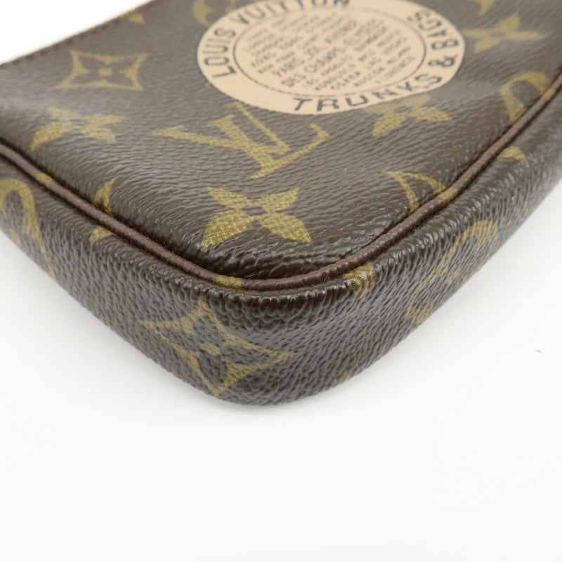 Louis Vuitton Pochette Accessoires Limited Edition Monogram Canvas Brown Bag