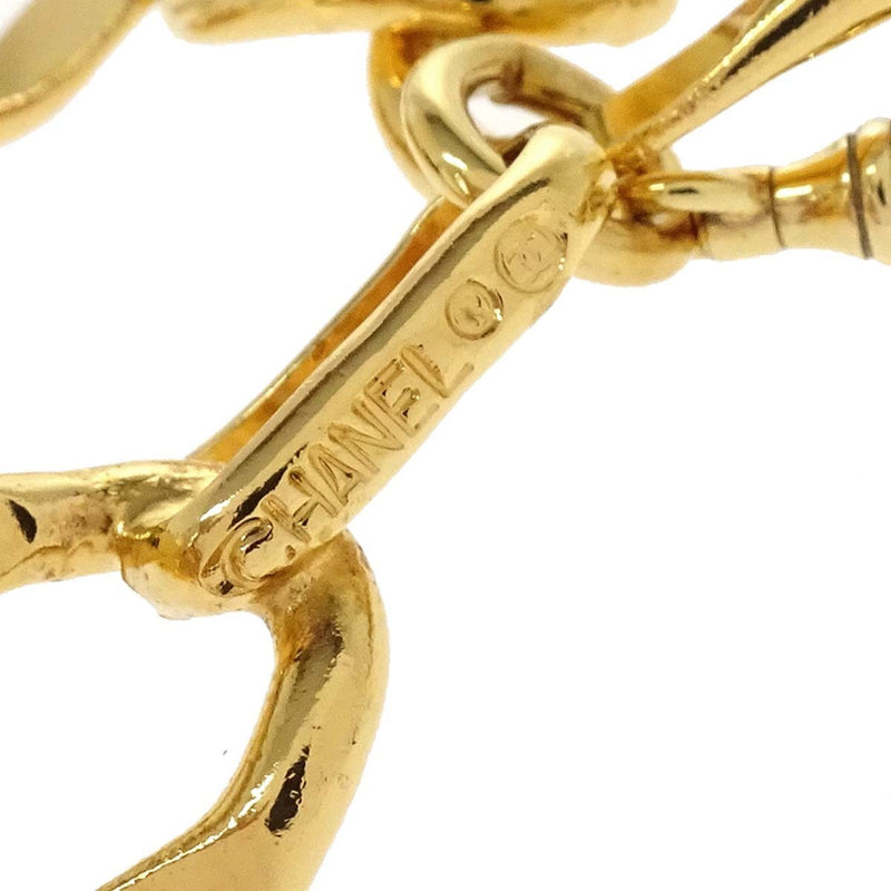 Chanel Vintage Medallion Logo Chain Belt Metal Gold Gold_plated