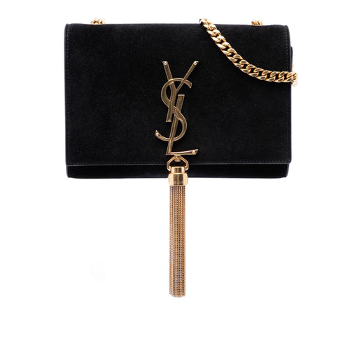 Small Velvet Monogram Kate Tassel Crossbody - Image 1