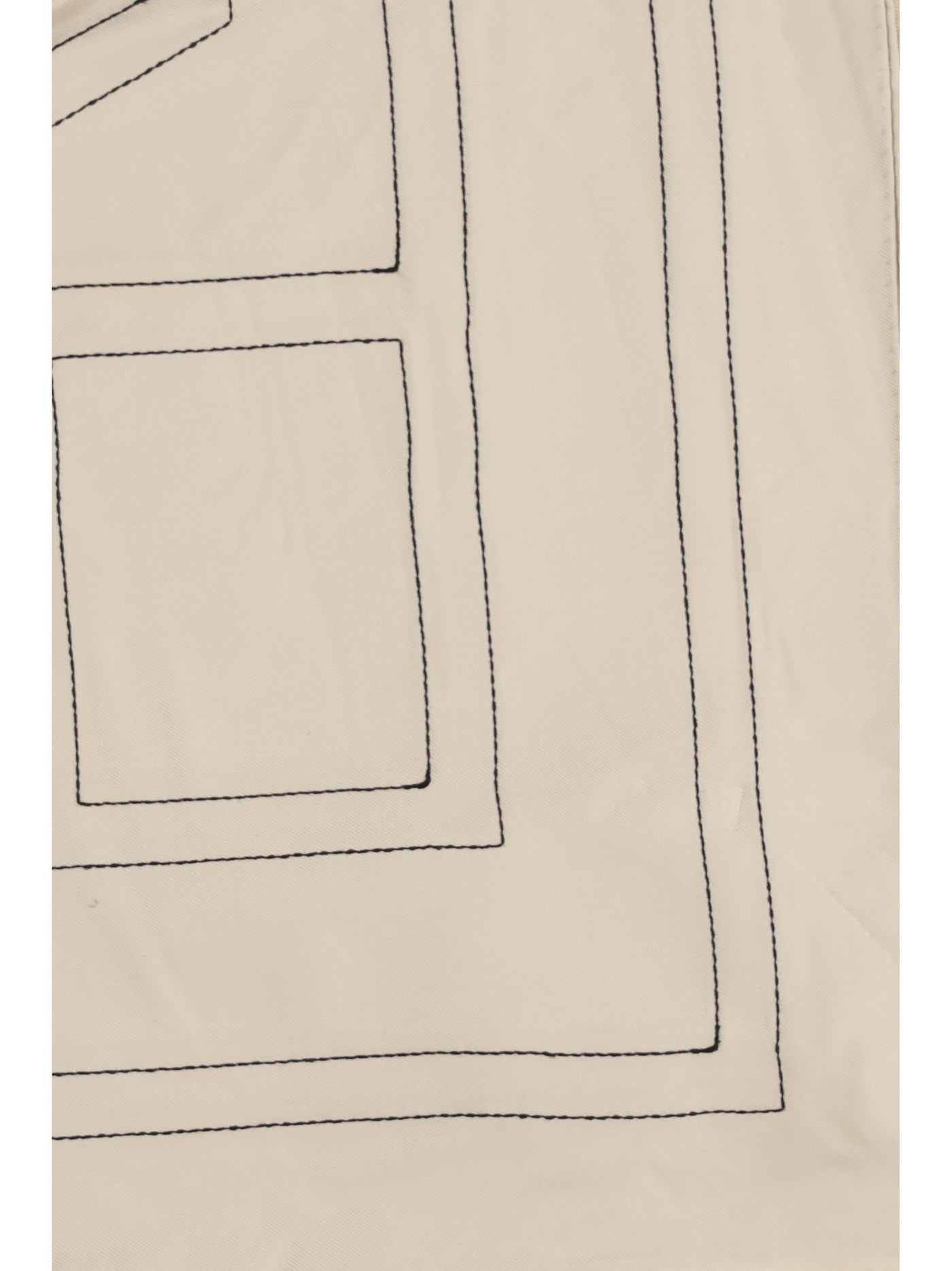 Toteme Monogram-Embroidered Silk Scarf — Ivory Scarfs