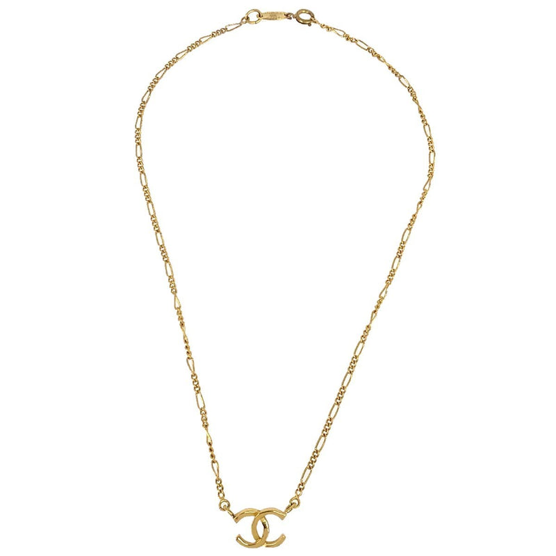 Chanel Quilted Cc Pendant Chain Metal Gold Gold_plated Bijoux