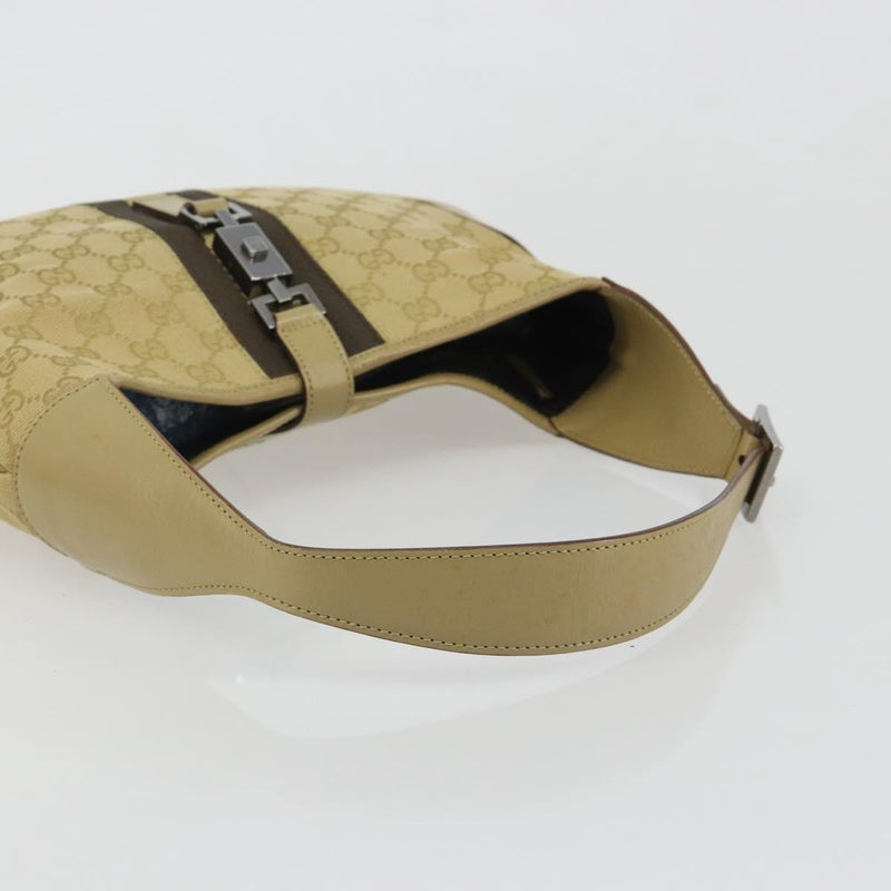 Gucci Web Jackie O Hobo Gg Canvas Beige