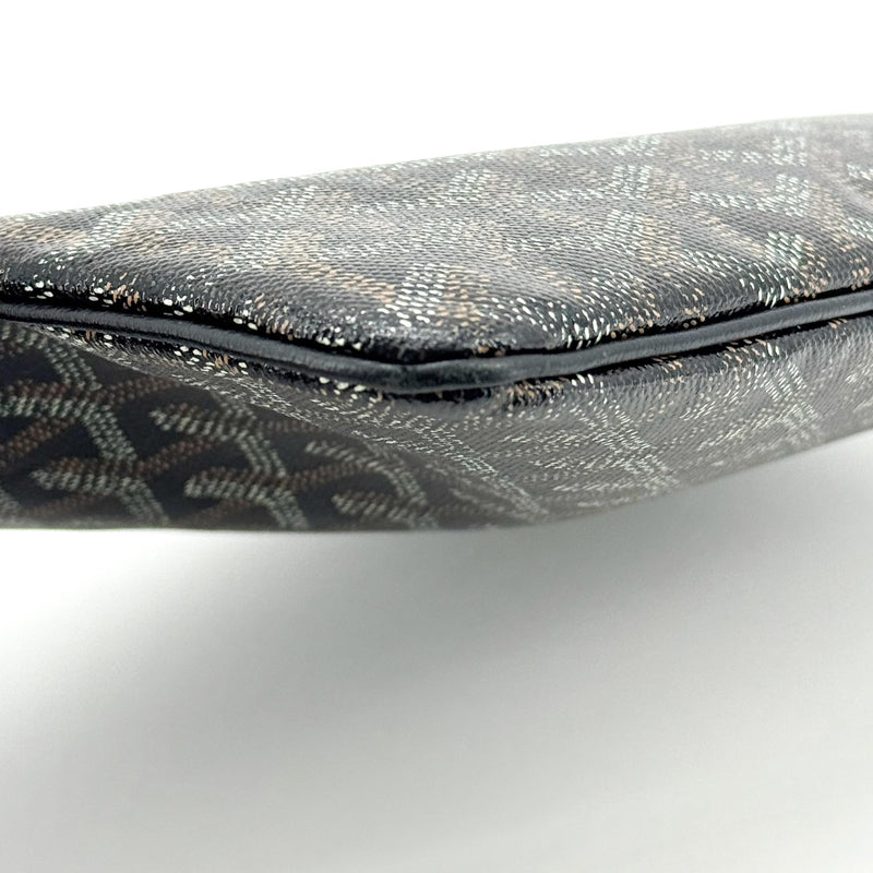 Goyard Senat Zip Coated Canvas Black Bag