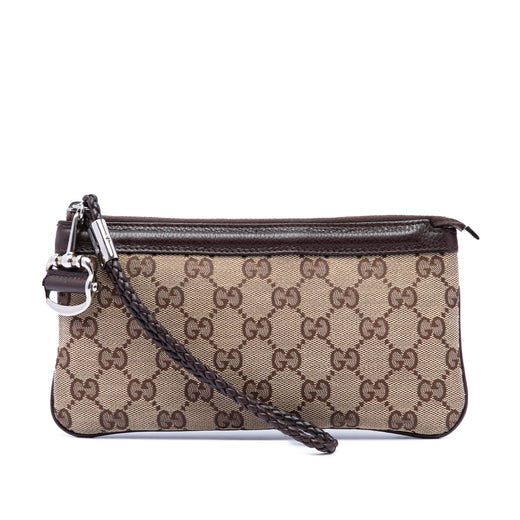 GG Canvas Horsebit Wristlet Pochette - Image 1