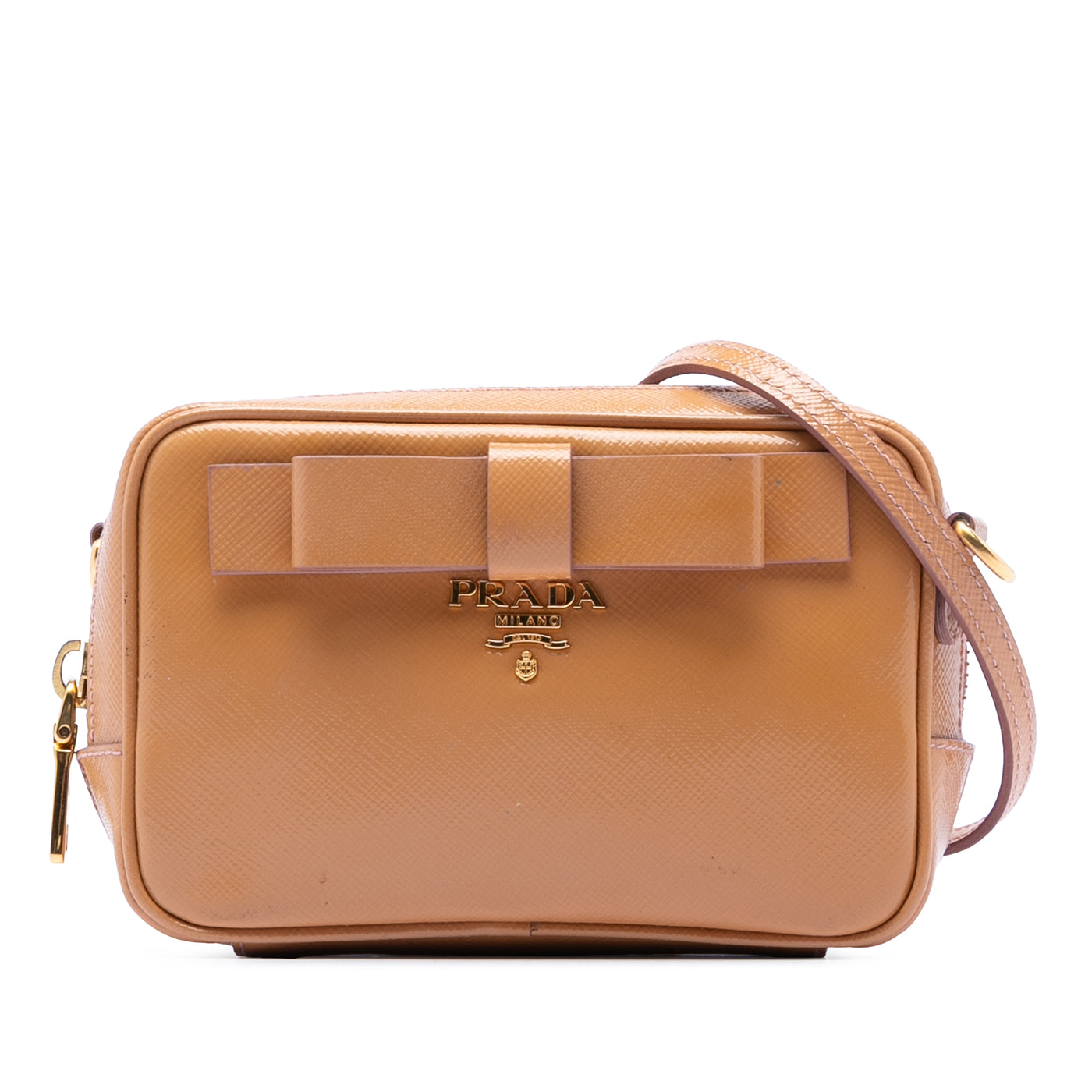 Saffiano Vernice Bow Camera Bag - Image 1