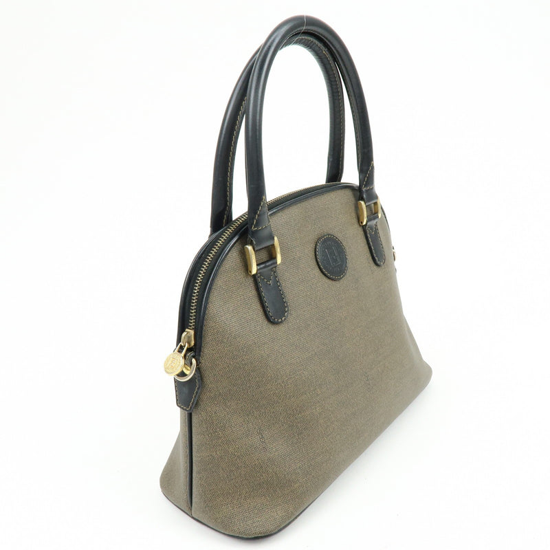 Fendi Vintage Dome Satchel Leather Brown
