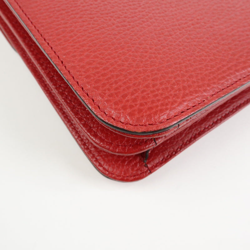 Gucci Interlocking Leather Red Bag