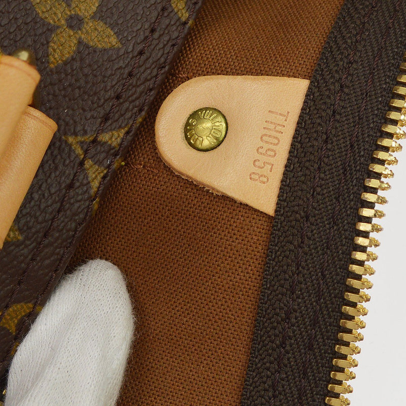 Louis Vuitton Keepall Bandouliere Monogram Canvas Brown Bag